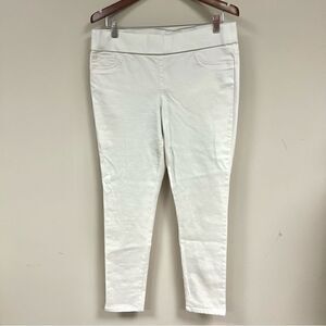 Chaps denim stretch cream colored jeans